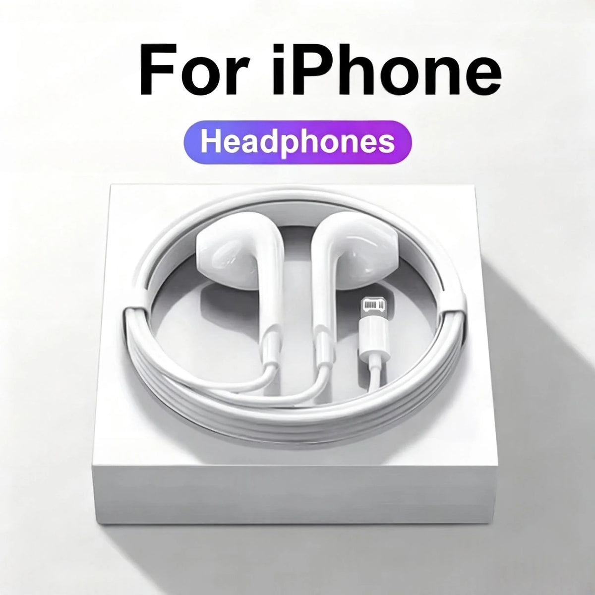 Original Headphones For Apple iPhone 14 11 12 13 Pro Max Earphones XR X XS SE 6 6S 7 8 Plus Bluetooth Wired Earbuds Accessories