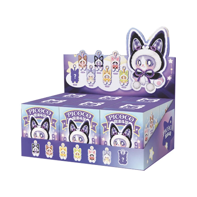Supergg Picoco V2 Magic Lucky Cloak Cat Plush Pendant Blind Box Series Kitten Modeling Toys Ornament Mystery Box Surprise Gifts
