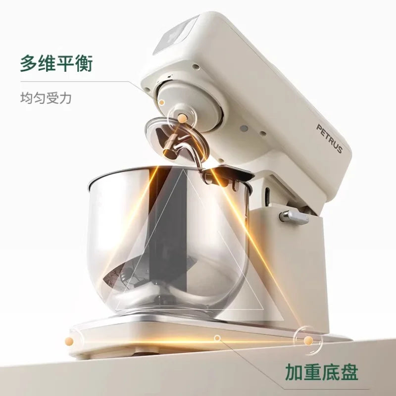New Compact Stand Mixer Fully Automatic Dough Kneading Mixing Multifunctional Food Processor for Home