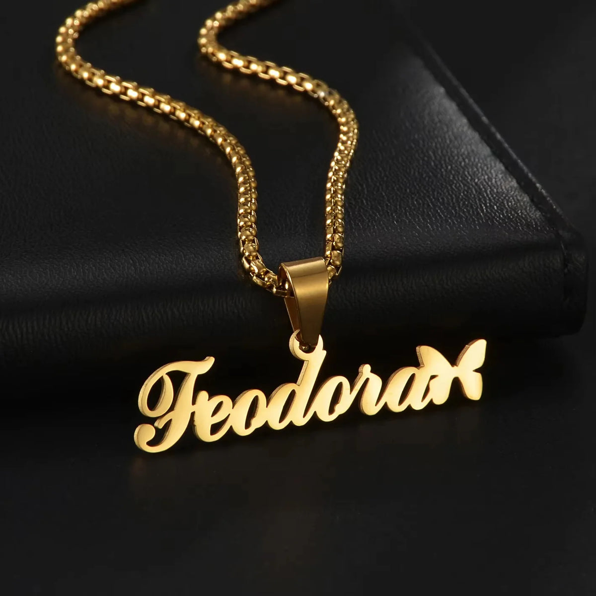 Men’s Personalized Name Necklace | Stainless-Steel Crown Pendant | Everyday Wear & Gifts