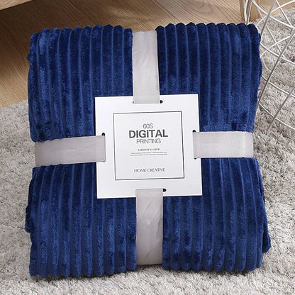 Soft Plaid Blankets Warm Coral Fleece Throw Blanket Sofa Cover Bedspread On The Bed For Adult Kid Pet Winter Warm Blankets