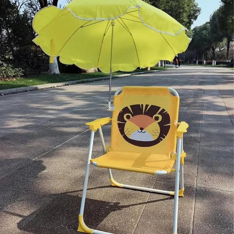 Children's Beach Chair With Umbrella Folding Lawn And Camping Chair With Summer Shade For Beach Pool Travel outdoor