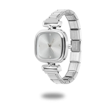 1PC High Quality Men Women's Stainless Steel Round Simple Watch Bracelet Bangle For Friend Wife Birthday Gift DIY Jewelry