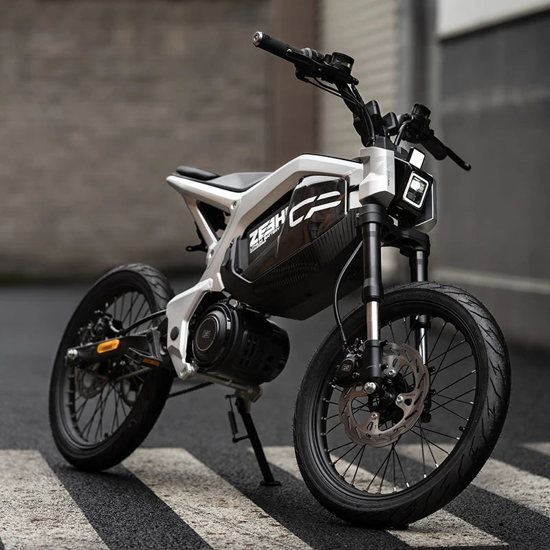 City Electric Motorcycle | 17-Inch Mid-Motor E-Scooter | 50 KM/H Urban Commuter