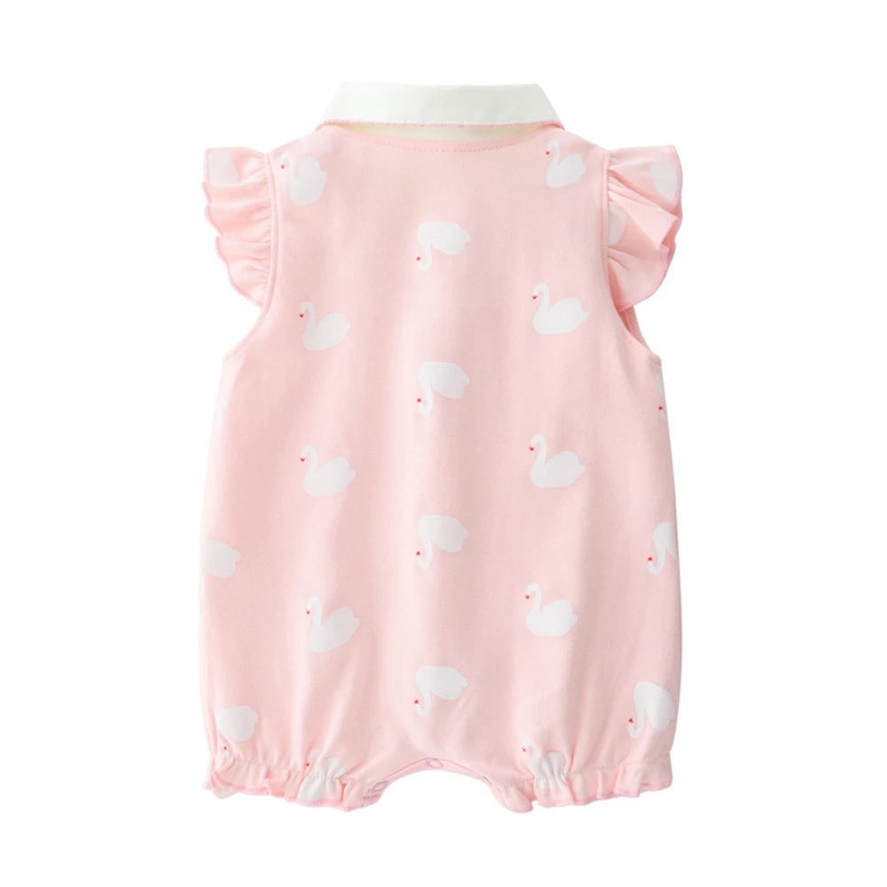 3-18 Month baby Summer clothes rompers girls overalls short Sleeve bodysuit cotton baby clothing jumpsuit newborn Girl onesies