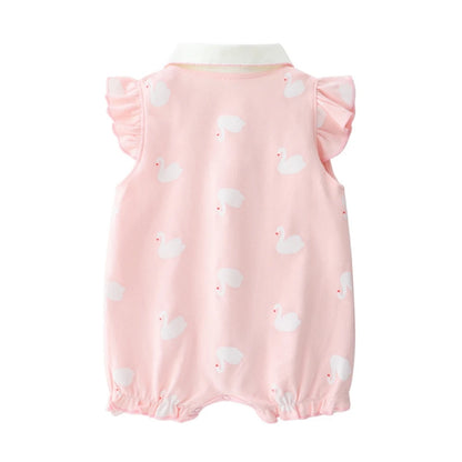 3-18 Month baby Summer clothes rompers girls overalls short Sleeve bodysuit cotton baby clothing jumpsuit newborn Girl onesies