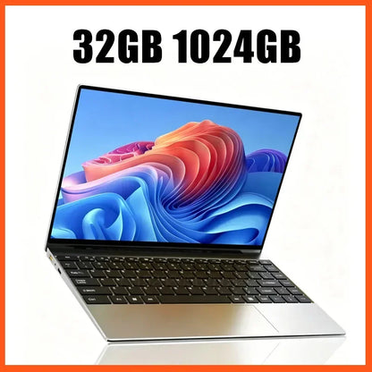 Lightweight Portable 14.1 Inch Student Business Notebook 2026 New Intel N95 Win11 Large Storage Laptop