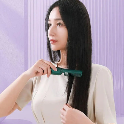 Mini Wireless Hair Straightener - Rechargeable, Negative Ion,Quick Heated, Multifunctional Hair Straightener Curler Styling Tool