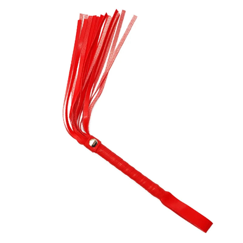 ★▲1PC Pu Leather Pimp Whip Racing Riding Crop Party Flogger Hand Cuffs Queen Colourful Horse Riding Whip