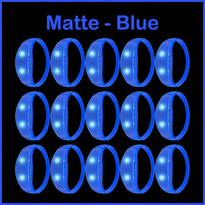 20-100PCS Music&Sound Activated Led Bracelet Light up Bracelets Glow in the Dark Bracelets for Wedding Party Concert Favors