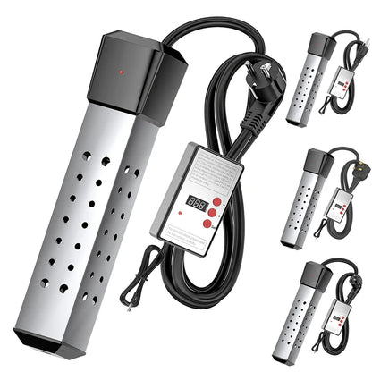 110V/220V 2000W Electric Heater Boiler Water Heating Elements Portable Immersion Thermostatic Heater for Bathroom Swimming Pool
