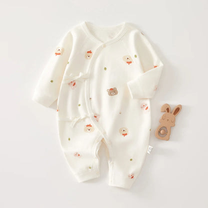 AYNIGIELL High-Quality Newborn Baby Jumpsuit Four Season Cute Children's Jumpsuit 0-6M Cute Baby Girl Male Baby Clothing