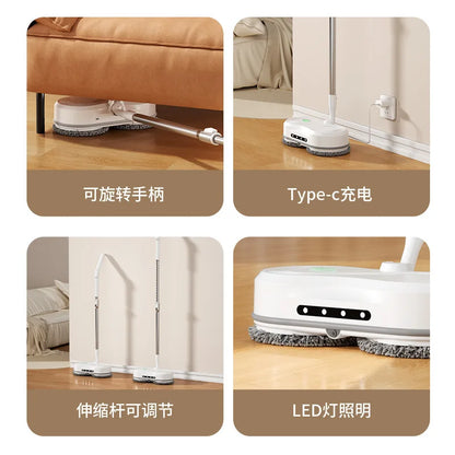 New wireless electric mop, household automatic cleaning no-wash mopping machine all-in-one floor mopping machine lazy mop
