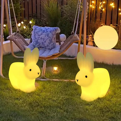 Luminous Rabbit Lamp Lawn Solar LED Outdoor Lighting Outdoor Garden Decoration Outdoor Garden Light