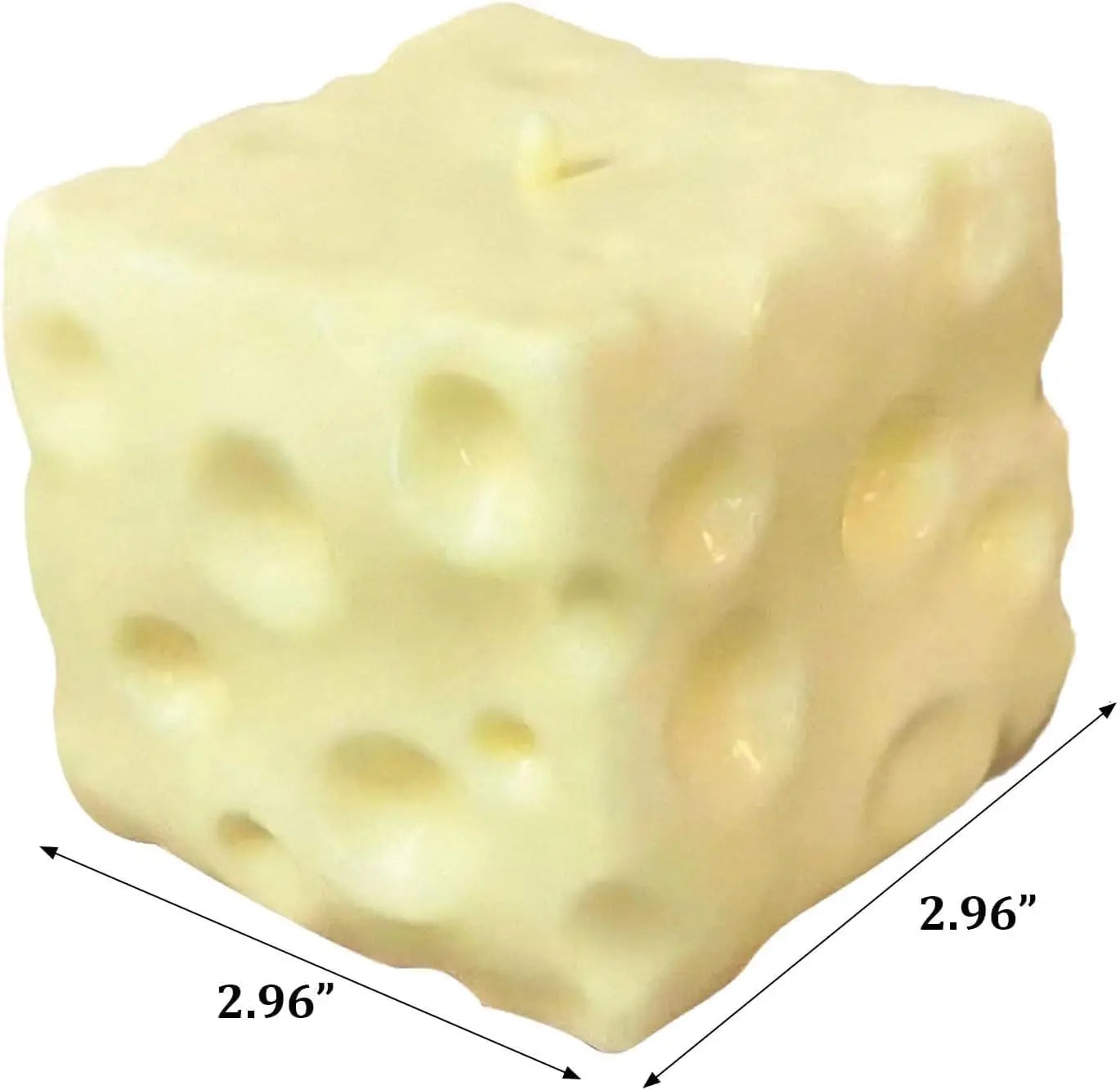 1pc 7cm Square Ultrathin Cheese Ball Squishy, TPR Shell Slow Rebound Squeeze Toy, No Filler, DIY Cheese Skin Squishy, Birthday/Halloween Gift, Perfect Gift, Stress Relief Gift For Teens