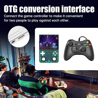 R36 Ultra X Retro Handheld Game Player WiFi Open Source Linux System 4.5" IPS Screen Hall Effect Emulator Wireless Gamepad Gift