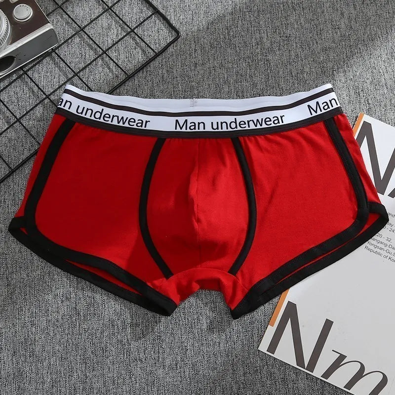 Mens Underwear Boxers Pack Cotton Men's Panties Breathable Solid Boxershorts Male Mid Waist Underpants Boxer Hombre Men Shorts