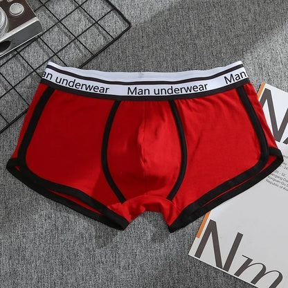 Mens Underwear Boxers Pack Cotton Men's Panties Breathable Solid Boxershorts Male Mid Waist Underpants Boxer Hombre Men Shorts