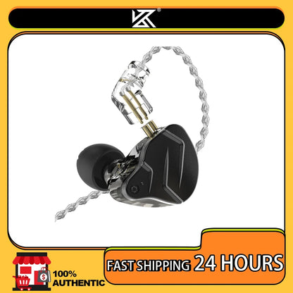 KZ ZSN Pro X metal headphones 1ba + 1dd hybrid technology high-fidelity bass monitor sports headphones and noise-cancelling head
