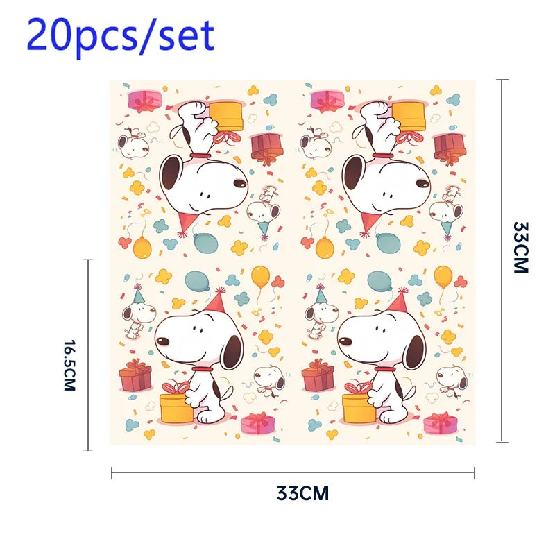 Happy Birthday Party Decorations Dog Banner Flag Foil Latex Balloons White Anime Supplies Baby Boy Girl Kids Cute Toy Gifts