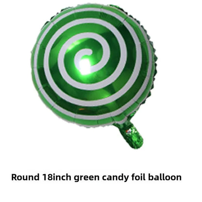 10pcs Windmill Candy Lollipop Foil Balloons 18 Inch Aluminum Film Balloon Birthday Party Christmas Wedding Decorations