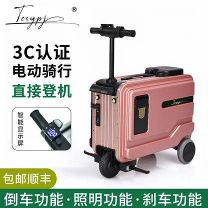 3C certified electric suitcase 20-inch large capacity electric rideable trolley case can be boarded smart telescopic travel