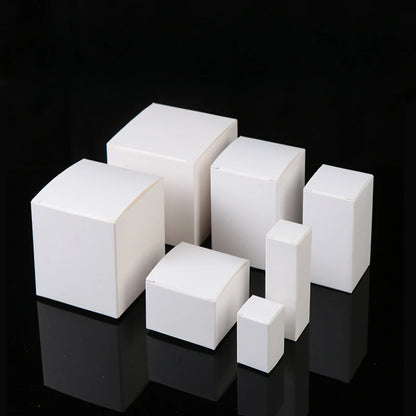 50Pcs white Packaging Folding Boxes 4-36cm Rectangular Carton Packaging Box For Essential Candle Gift Oil Bottle Package