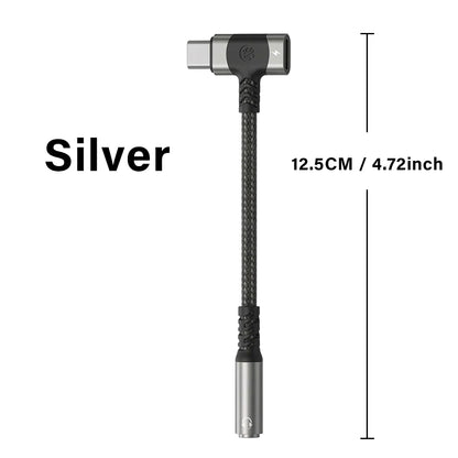 USB C to 3.5mm Audio Adapter with DAC for Gaming Headset Samsung S26 S25 iPhone 17 AUX Cable Converter Plug Kit