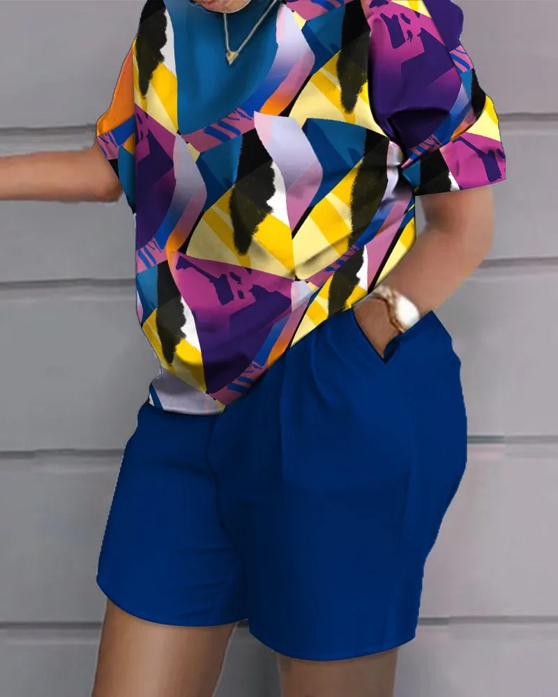 Sexy Women T-shirt Blouses 2 Piece Sets Suit Letter O-neck Backless Tops Pencil Long Pants Set Casual 2 Piece Sets Woman Clothes
