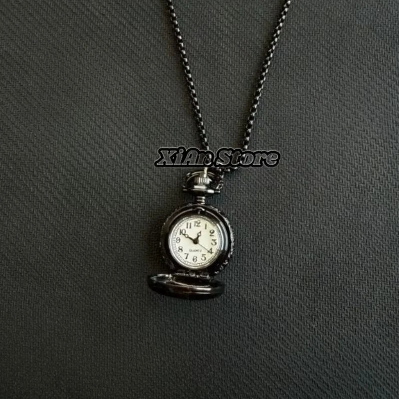 Original Hollow Heart Pocket Watch Chain Keychain Design Steampunk Clock Vintage Necklace Pendant Jewelry Watch Men Women Gift