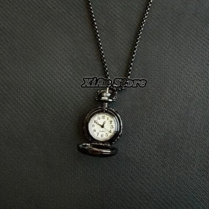 Original Hollow Heart Pocket Watch Chain Keychain Design Steampunk Clock Vintage Necklace Pendant Jewelry Watch Men Women Gift