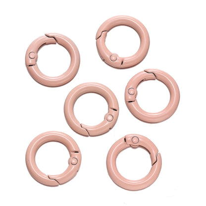 Colorful O-Ring Spring Clasp Clips — Zinc Alloy Carabiner Connectors