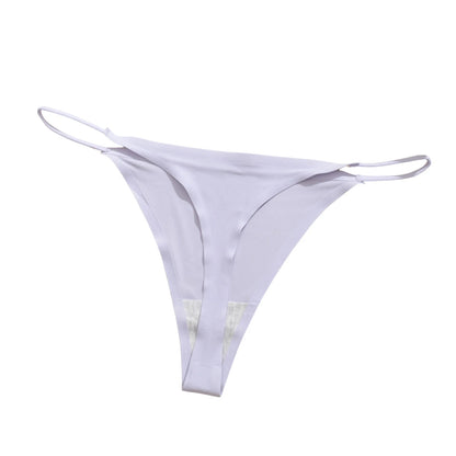Ice Silk Underwear Trendy Thin Strap Ladies Underwear Plus Size Underwear Lightweight Stretchy Breathable Smooth Soft Underwear