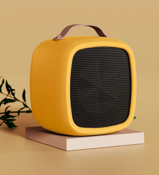 HTMCK Portable 500W PTC Ceramic Mini Heater Quiet Fast Heating Warm Air Warmer Fan for Home Indoor Office Winter