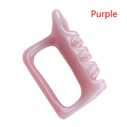 Resin Double Push Massager SPA Scraping Body Massage Tool For Spine Waist And Shoulder Relieve Physical Fatigue