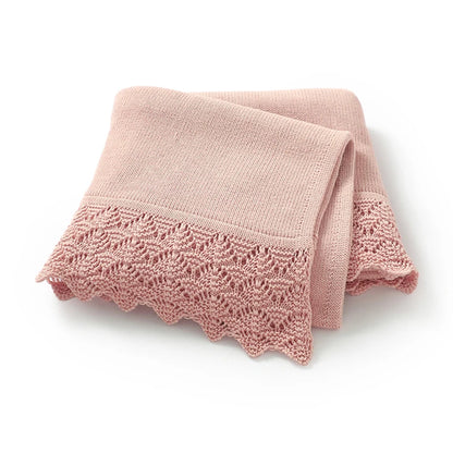 Infant Cotton Baby Blanket Knit Newborn Boy Girl Bedding Quilt Fashion Hollow Out Solid 90*70CM Toddler Swaddle Wrap Super Soft