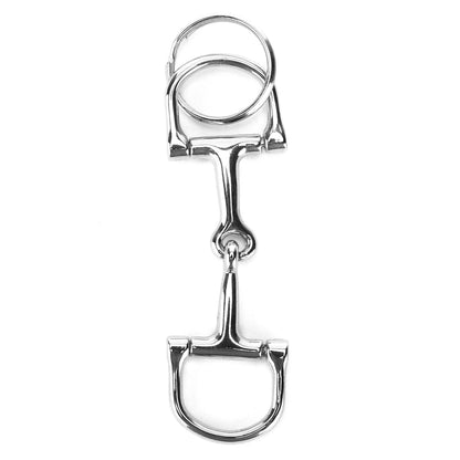 D‑ Snaffle Keychain D‑Shaped Snaffle Keychain  Silver D‑ Zine‑Alloy Horse Snaffle Bits Key