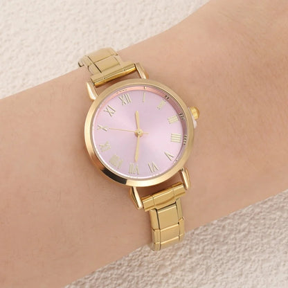 1PC High Quality Men Women's Stainless Steel Round Simple Watch Bracelet Bangle For Friend Wife Birthday Gift DIY Jewelry