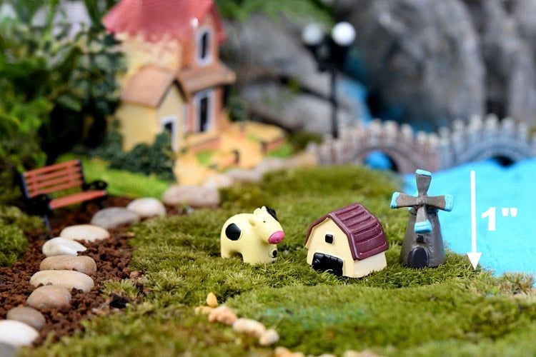 Animal Country Farm Fairy Garden Accessories Miniature Ornament Statue Figurines Landscape Bonsai Pot Dollhouse Terrarium Decor