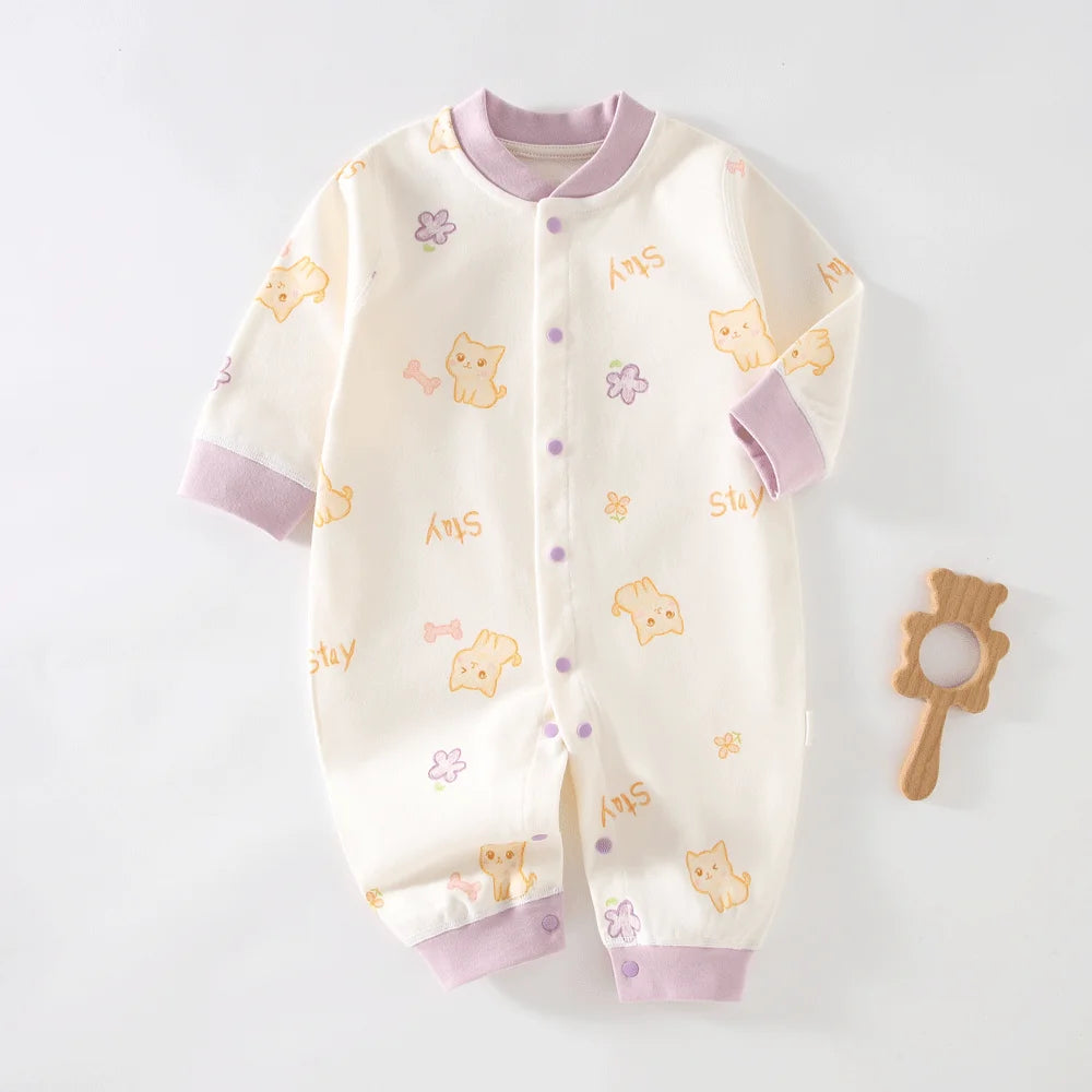 Autumn Baby Clothes Newbron Spring 100 Cotton Underwear Newborn Onesie
