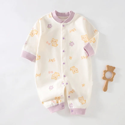 Autumn Baby Clothes Newbron Spring 100 Cotton Underwear Newborn Onesie