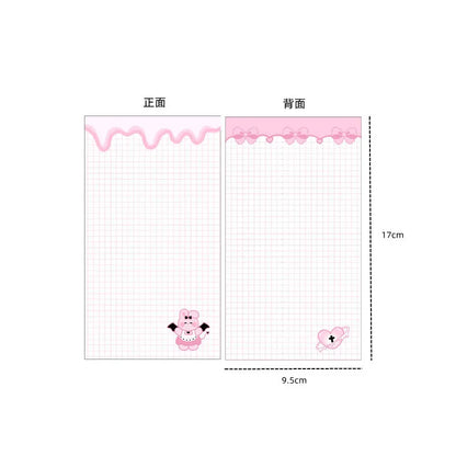 A6 Cute Binder Rabbit Week Plan Todo Paper Refill Accessories 120gsm Loose-leaf Notebook Journal Diary Paper School Stationery
