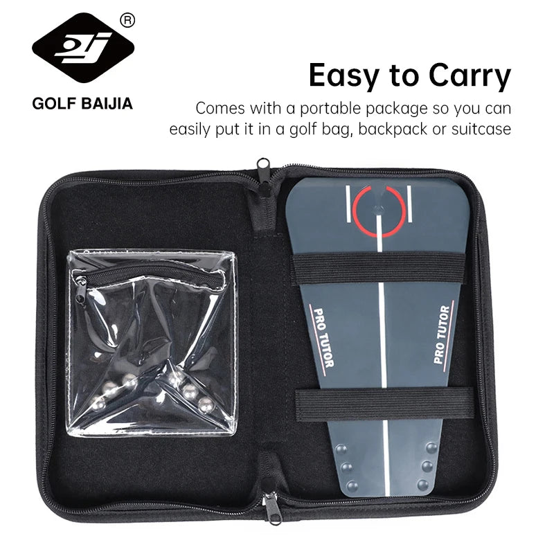 Portable Acrylic Golf Practice Tutor Putting Mirror Training Tools for Beginners Children Adults Golf Training Assistant