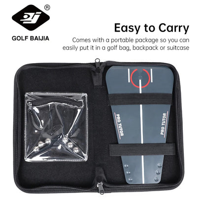 Portable Acrylic Golf Practice Tutor Putting Mirror Training Tools for Beginners Children Adults Golf Training Assistant