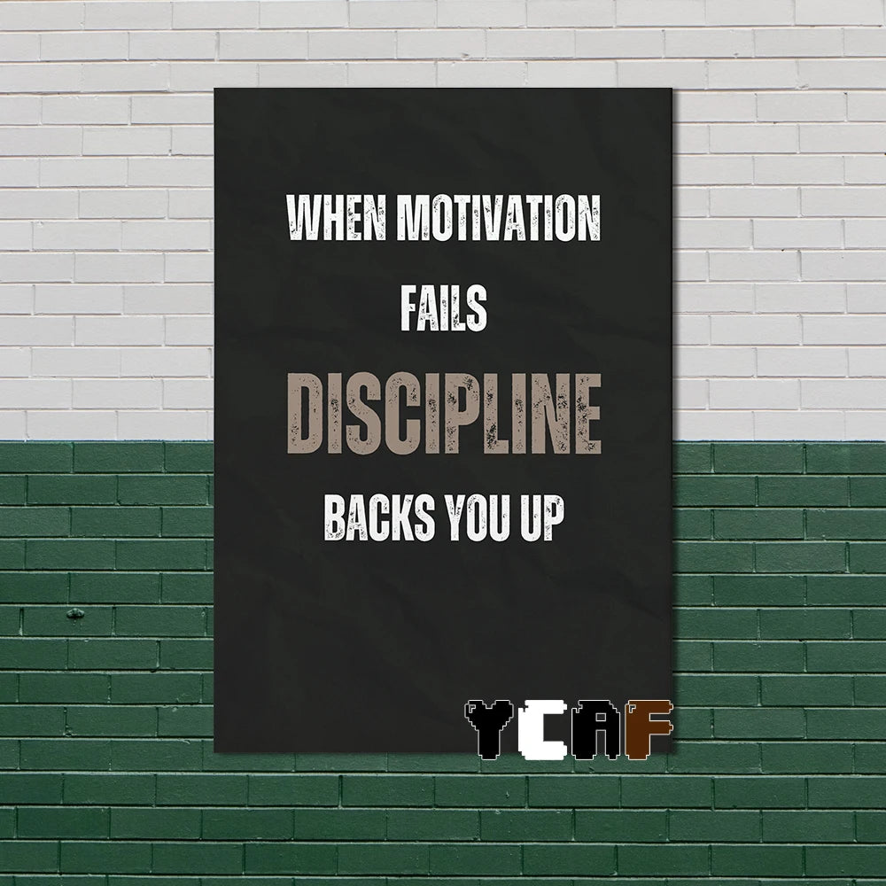 Motivational Quotes Black Minimalist Poster Canvas Aesthetic Decor for Office Quote Wall Art Decoration Gym Inspirational Poster