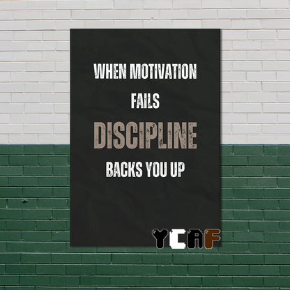 Motivational Quotes Black Minimalist Poster Canvas Aesthetic Decor for Office Quote Wall Art Decoration Gym Inspirational Poster