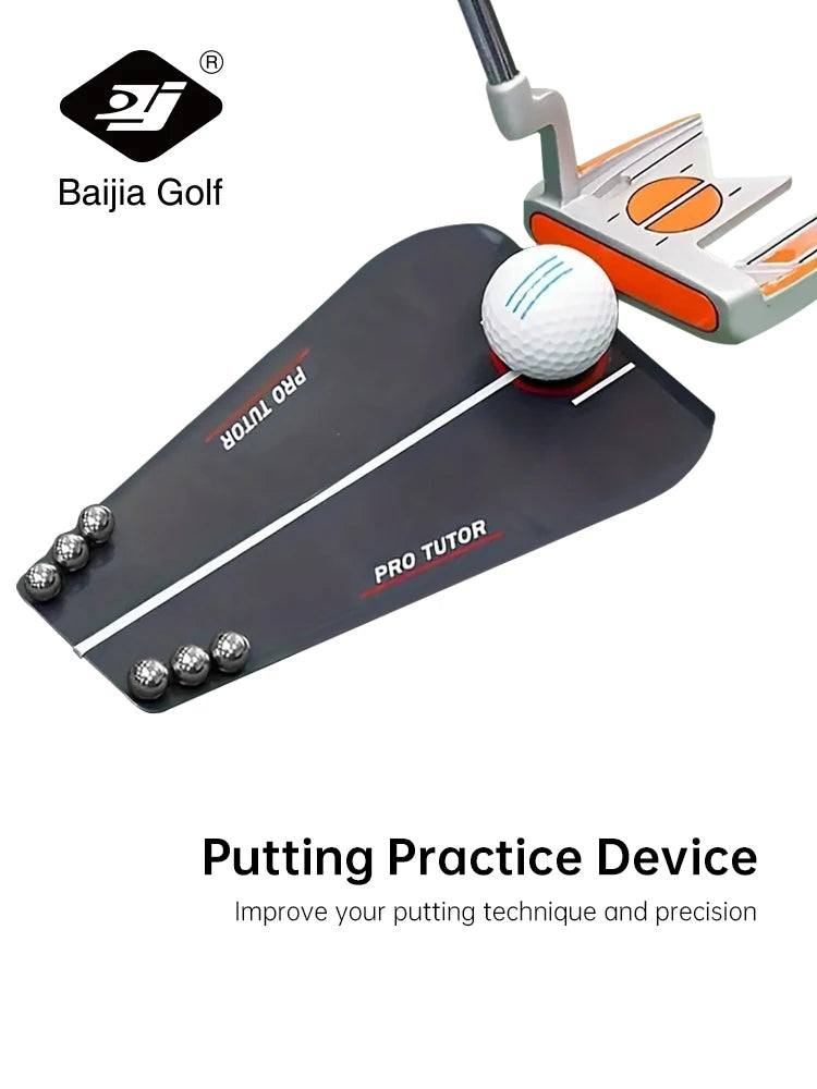 Portable Acrylic Golf Practice Tutor Putting Mirror Training Tools for Beginners Children Adults Golf Training Assistant