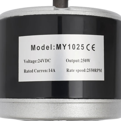 250w 24v Pure Copper Electric Scooter Motor, Brushed E-Bike Motor Lightweight Chain Drive Motor for E-Scooter Mini Motorcycle