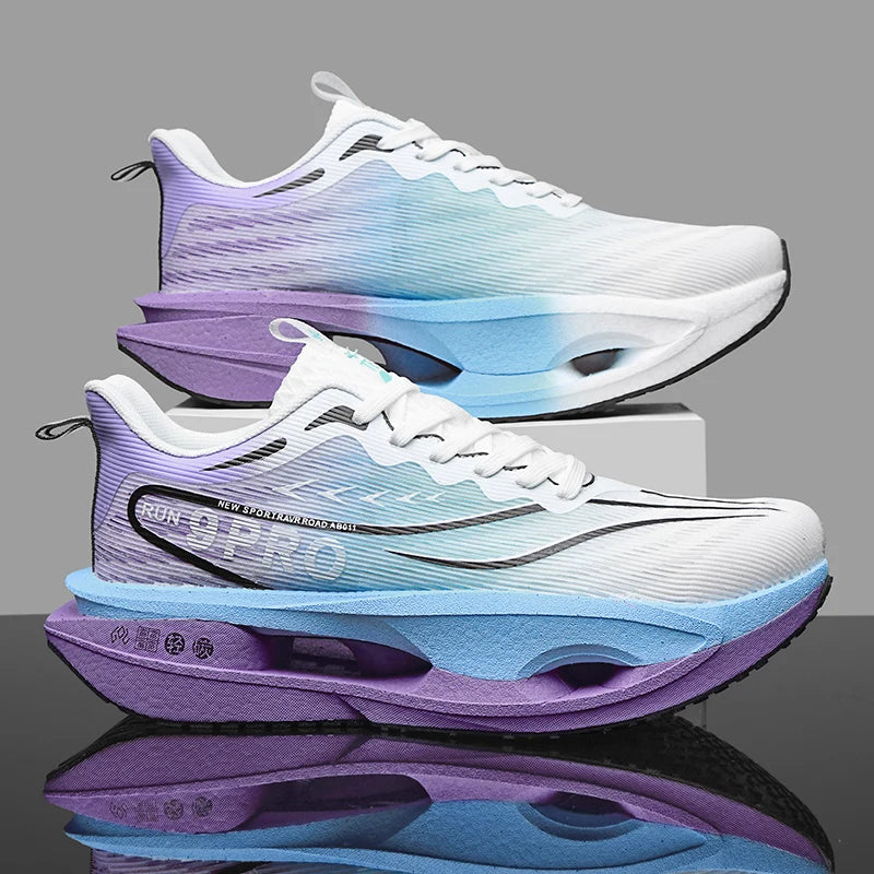 Running Shoes Men High Quality Full Palm Carbon Plate Cushion Professional Training Shoes Lightweight Wear-Resistant Sneakers