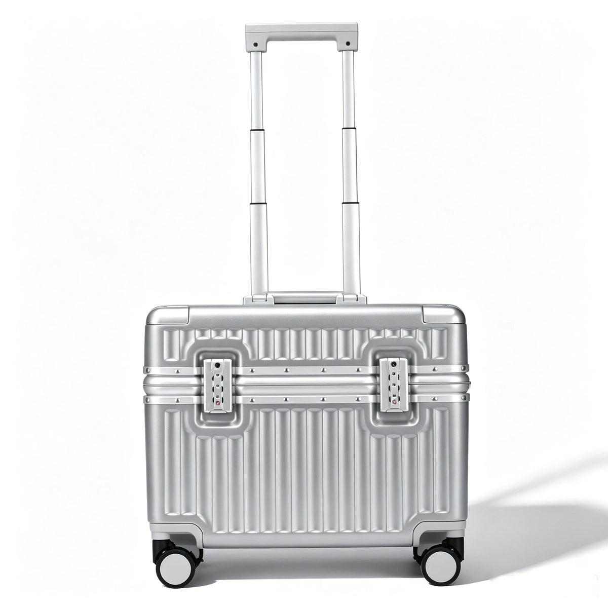 Top Opening Suitcase 18inch Boarding Carry-on Travel Photographer Rolling Luggage PC Material with Aluminum Alloy Frame TSA Lock
